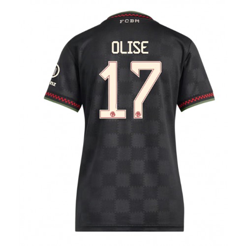 Fotballdrakt Dame Bayern Munich Michael Olise #17 Tredjedrakt 2025-26 Kortermet